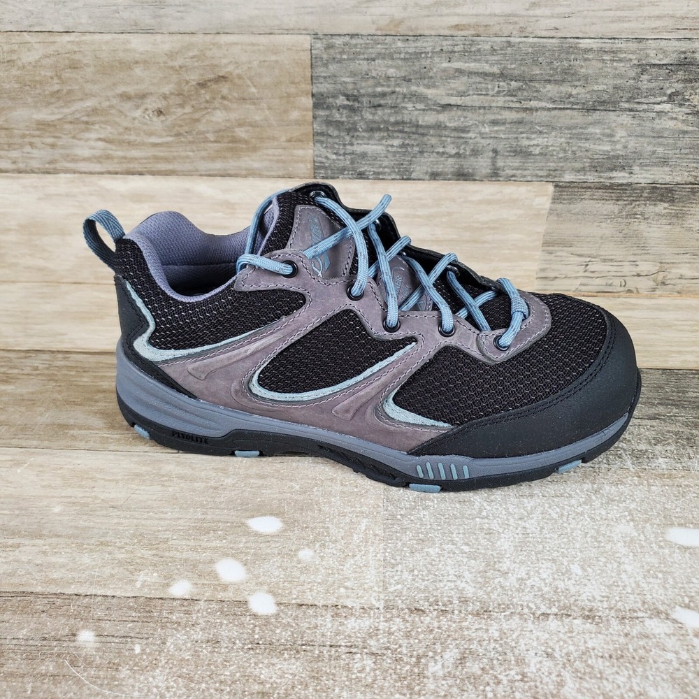 Danner Springfield Low 3 Women Ankle Work Boot Sz 7.5 Gray Black Lace-Up Low Top